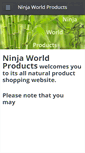 Mobile Screenshot of ninjaworldproducts.com