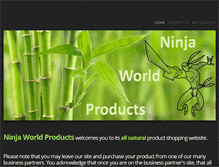 Tablet Screenshot of ninjaworldproducts.com